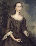 Joseph Badger Mrs. John Haskins (Hannah Upham) oil painting on canvas